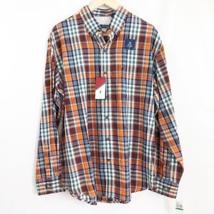 Izod Plaid Long Sleeve Button Down Shirt
